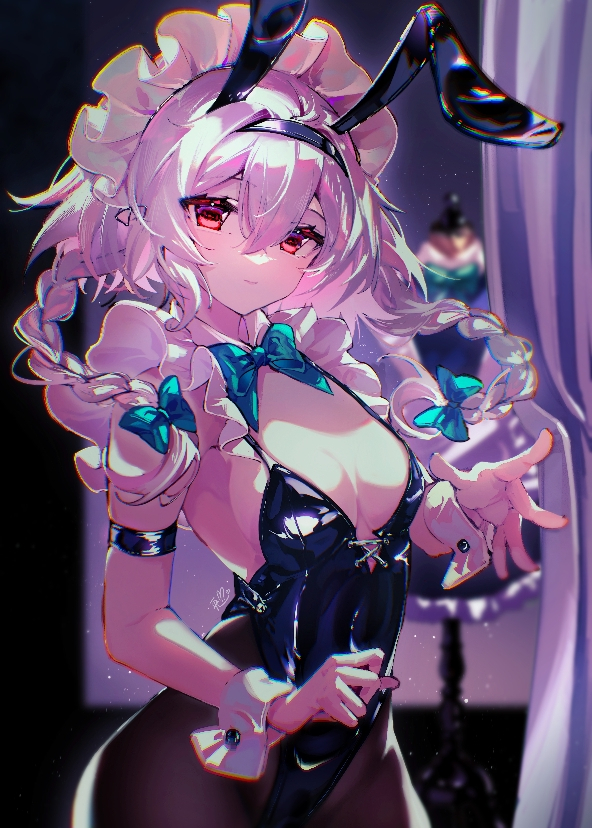 This is a pixiv picture whose title is 咲夜.