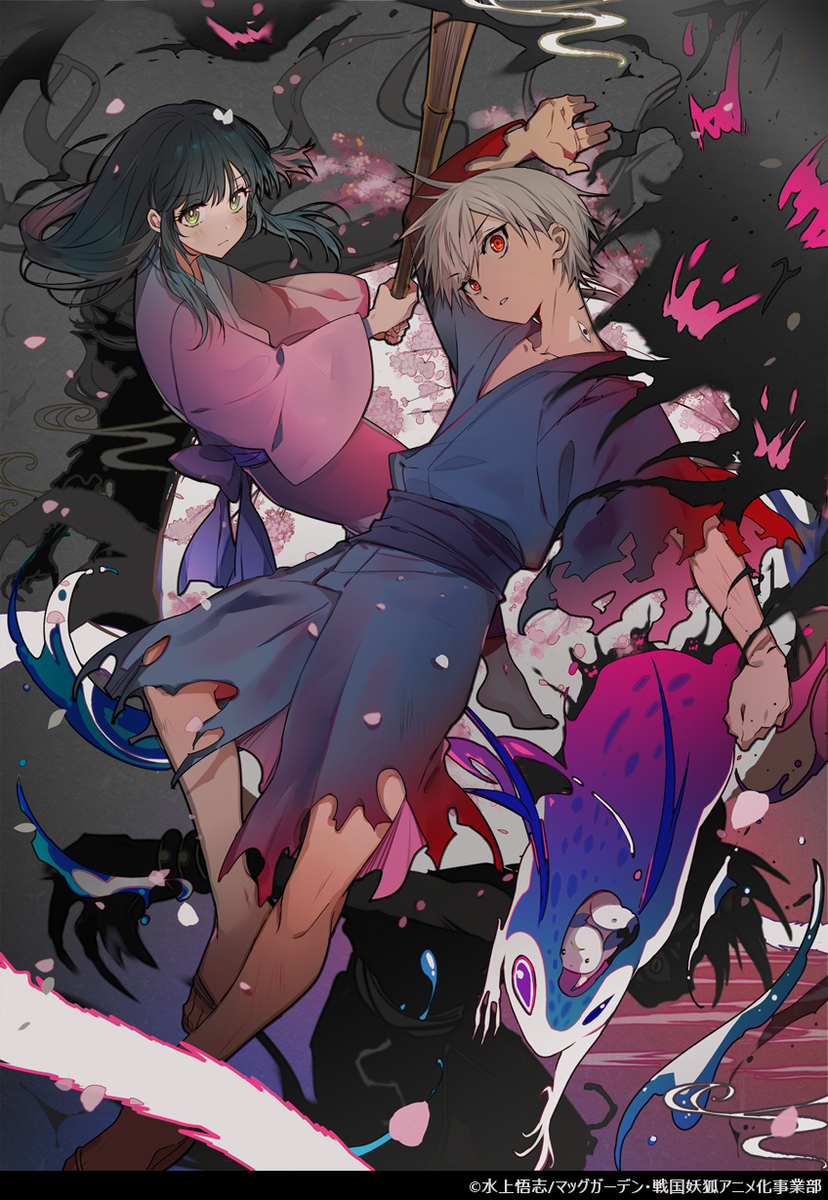 This is a pixiv picture whose title is 千夜と月湖.