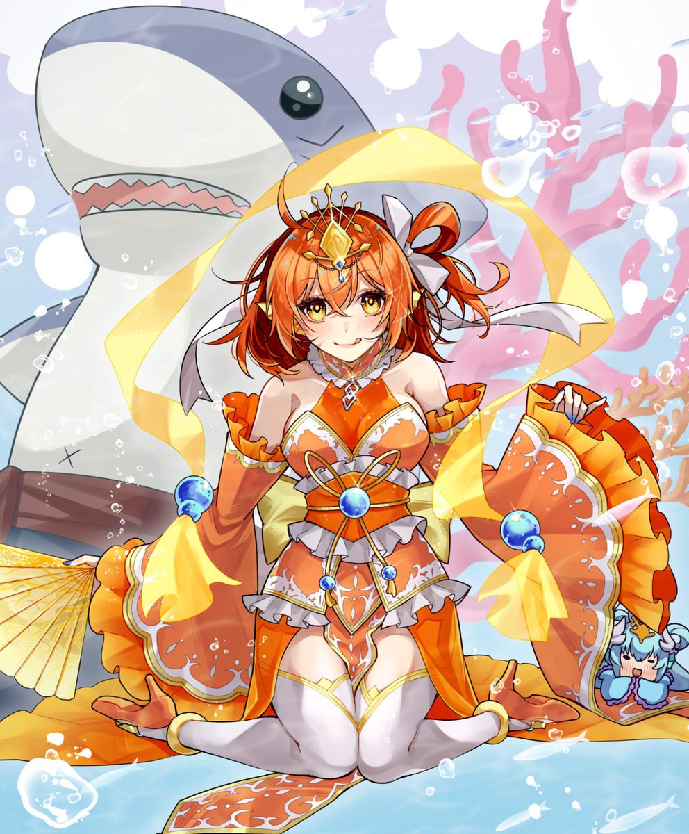 This is a pixiv picture whose title is 🫧🪸🫧.