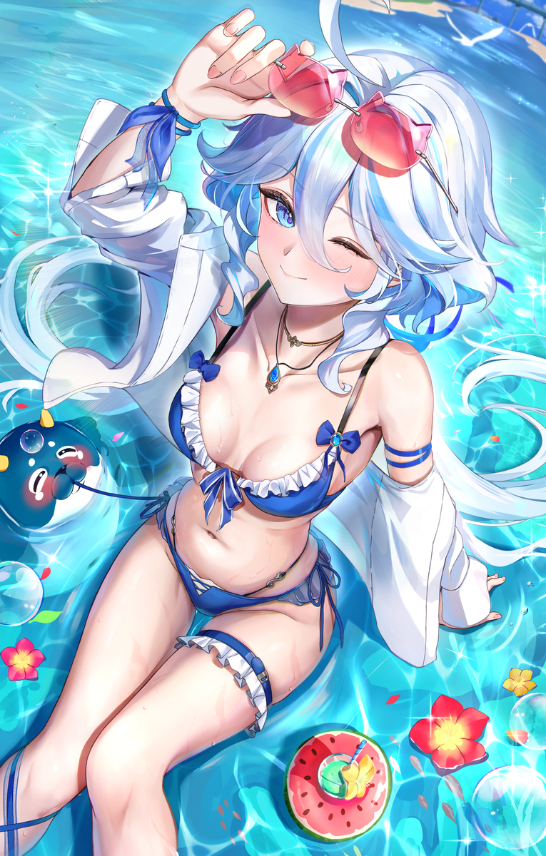 This is a pixiv picture whose title is 水着フリーナ.