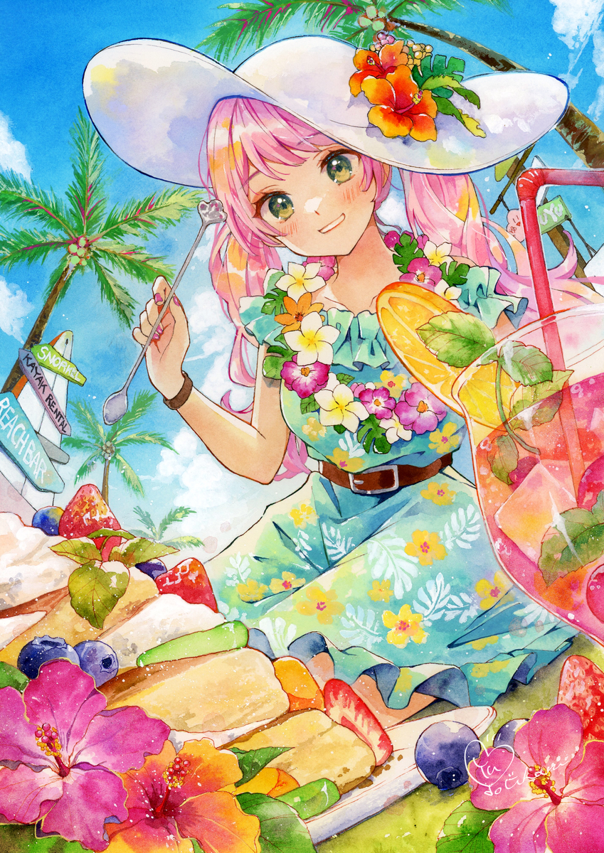 This is a pixiv picture whose title is ハワイアンパンケーキ.