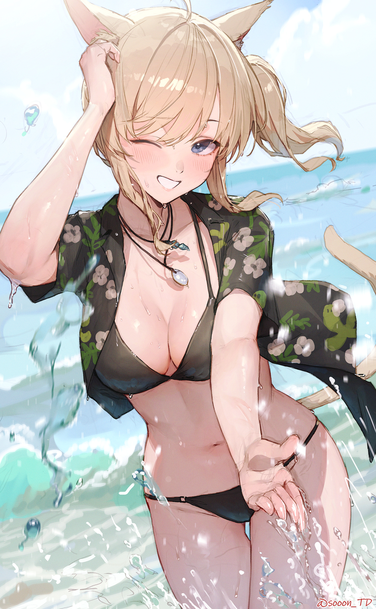 This is a pixiv picture whose title is skebリクエスト作品.