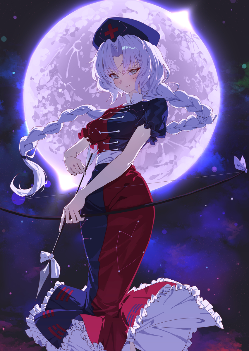 This is a pixiv picture whose title is 八意永琳.