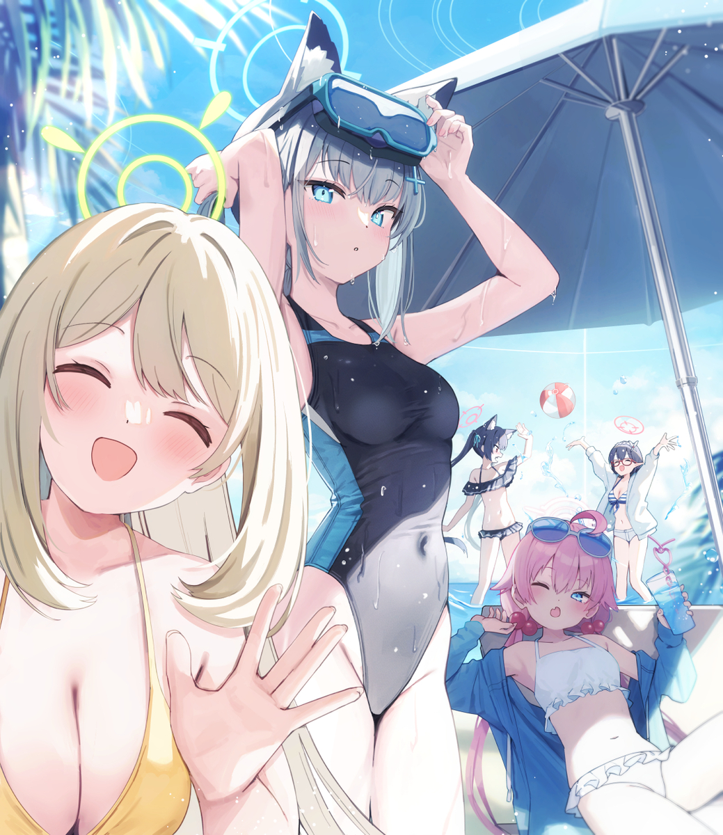 This is a pixiv picture whose title is アビ夏.