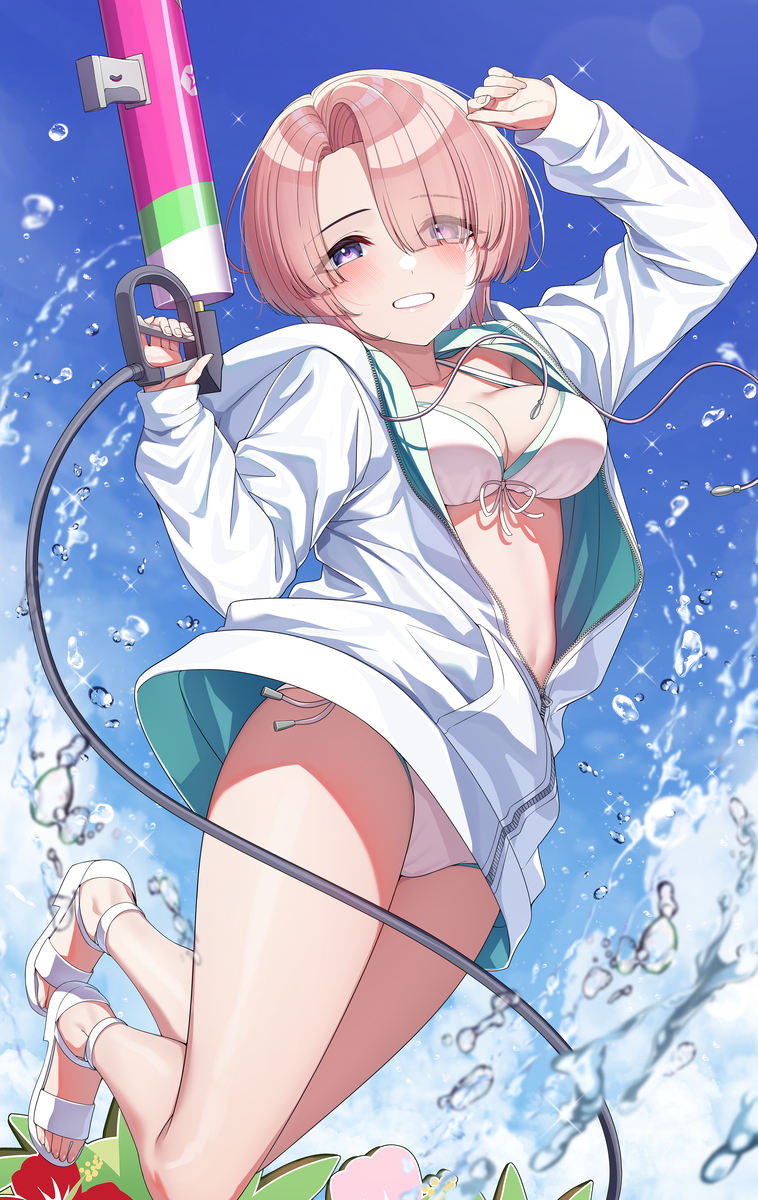 This is a pixiv picture whose title is セミブルーな有村麻央.