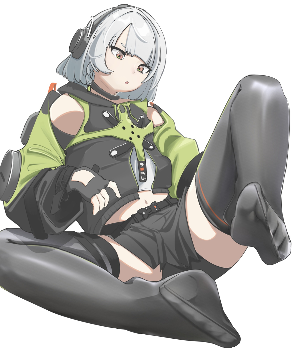 This is a pixiv picture whose title is アンビーの足.