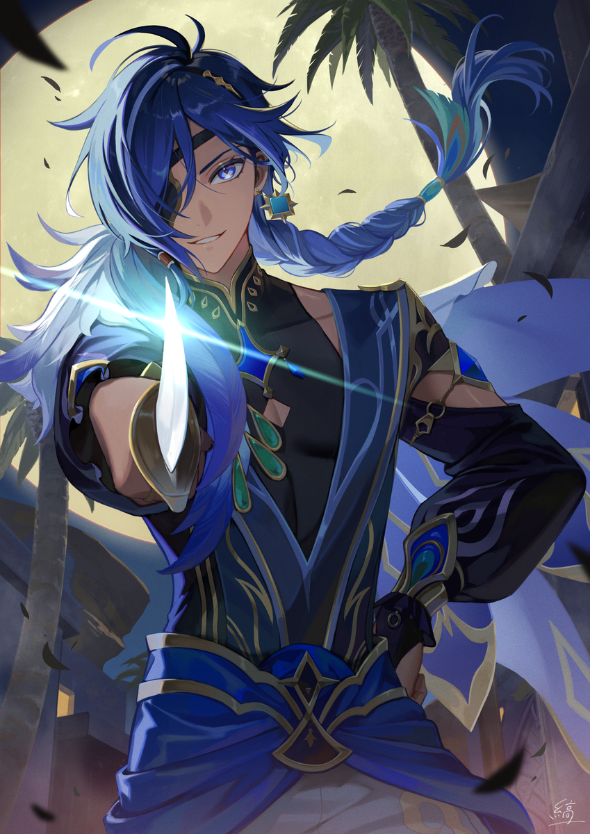 This is a pixiv picture whose title is 短刀の大盗賊.