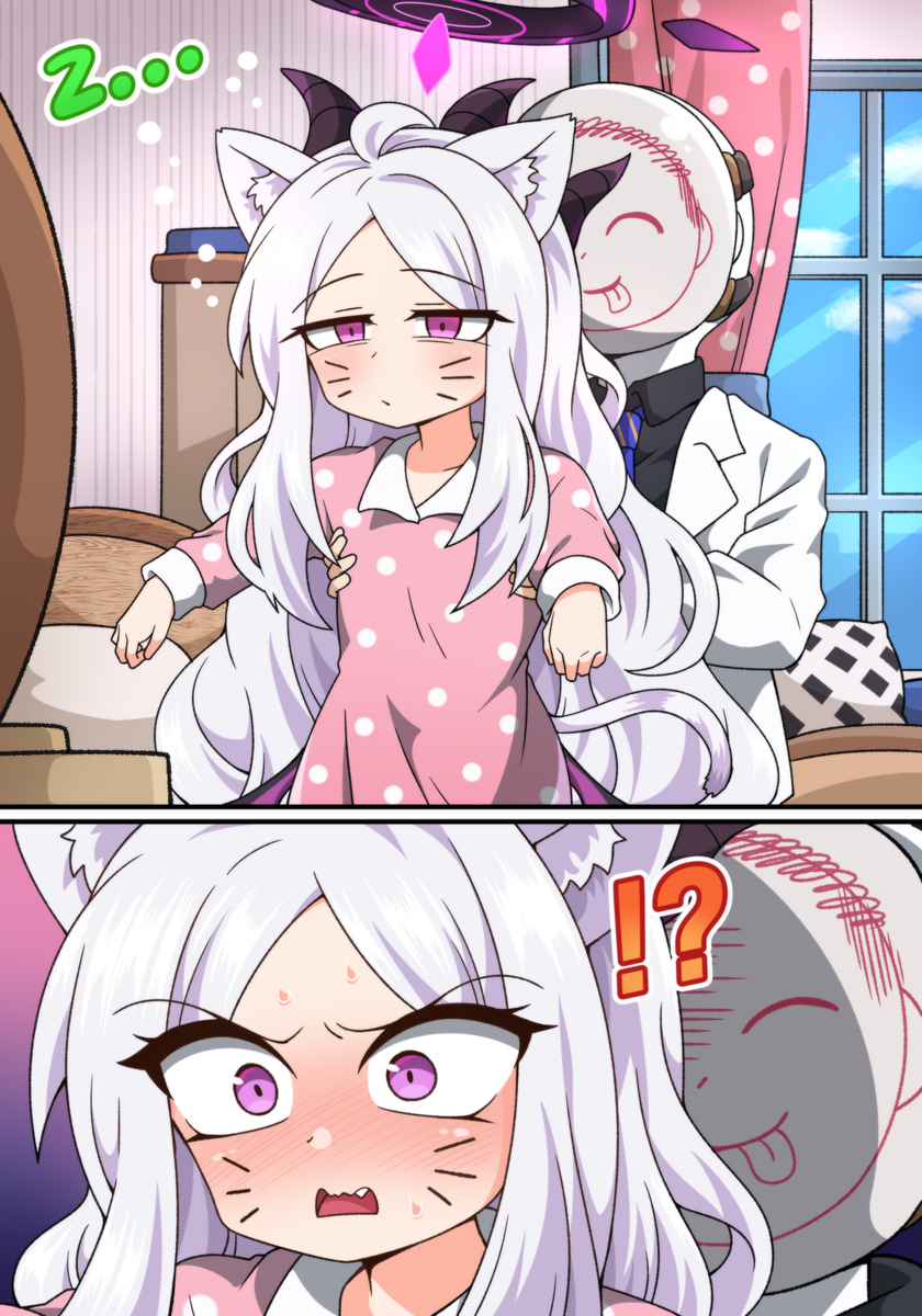 This is a pixiv picture whose title is 히나냥이.