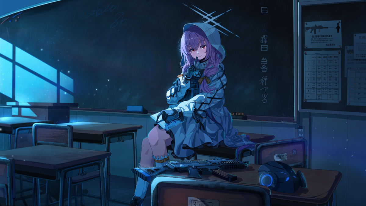 This is a pixiv picture whose title is 学校ごっこ.