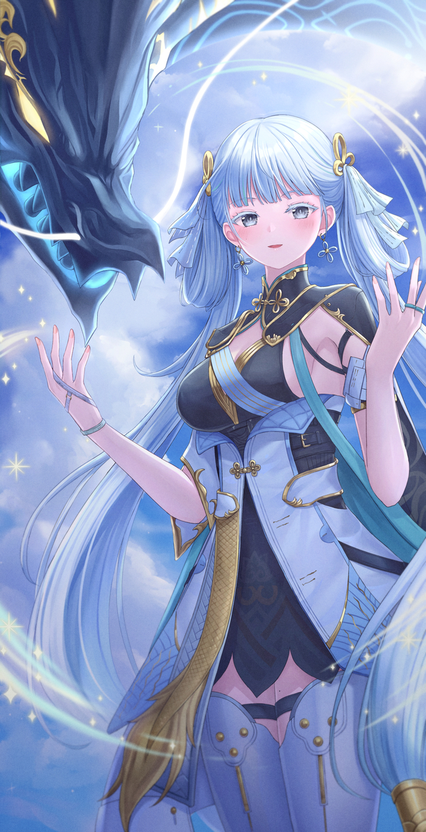 This is a pixiv picture whose title is 今汐.