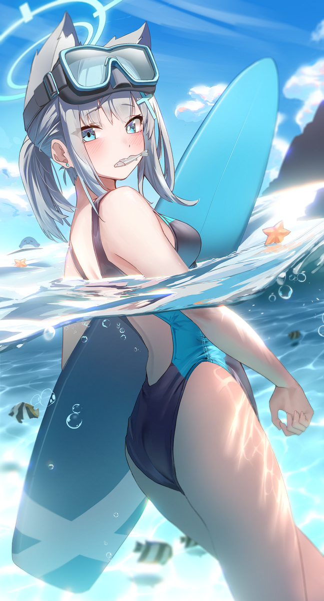 This is a pixiv picture whose title is 🌊🌊.