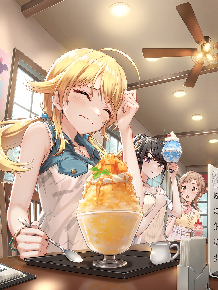 This is a pixiv picture whose title is アイスクリーム頭痛.