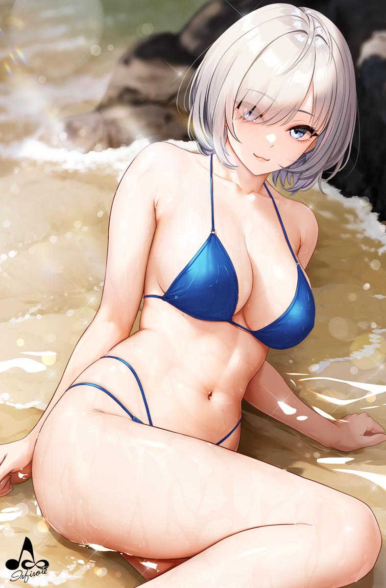 This is a pixiv picture whose title is ビキニ佐紹さん.
