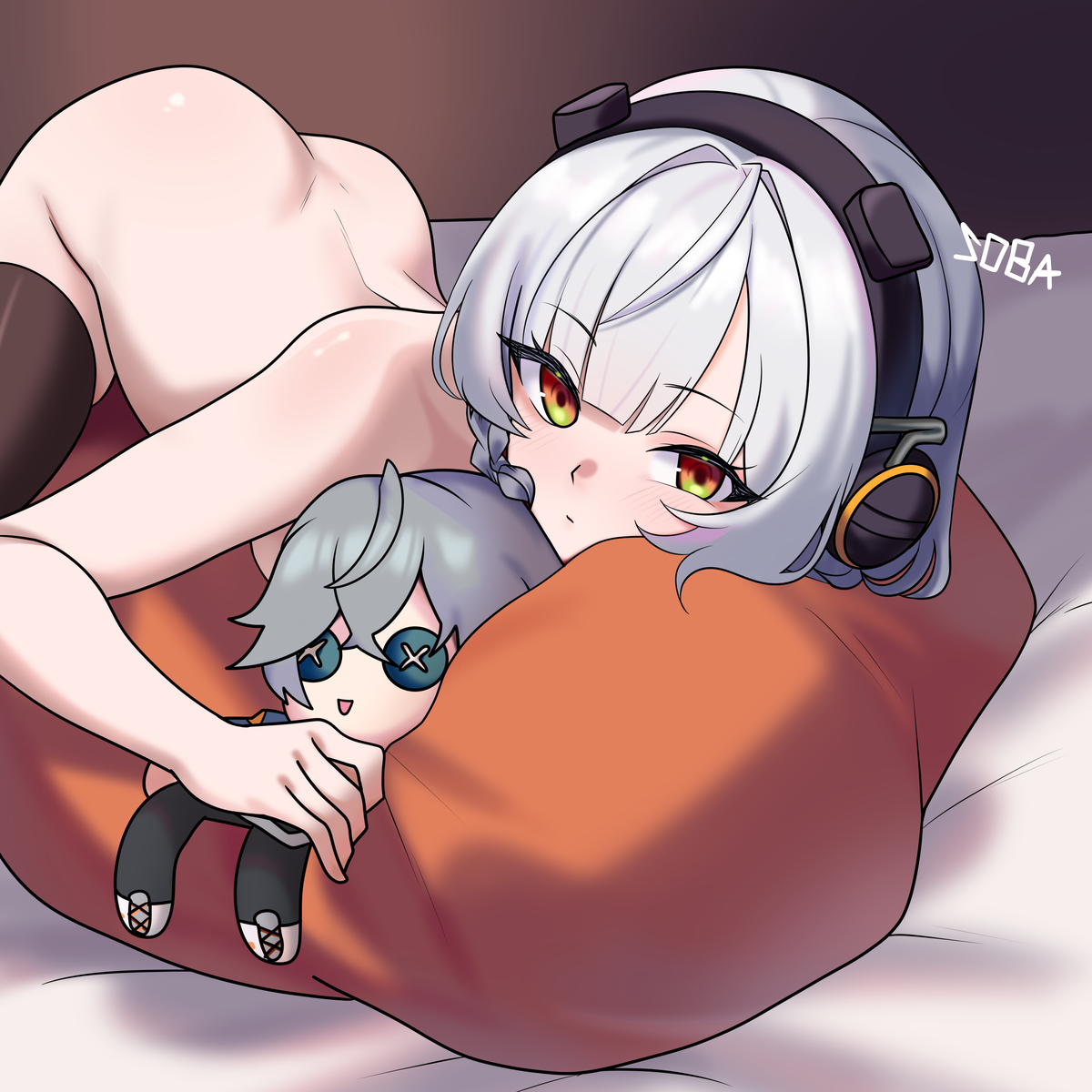 This is a pixiv picture whose title is Anby with proxy doll.