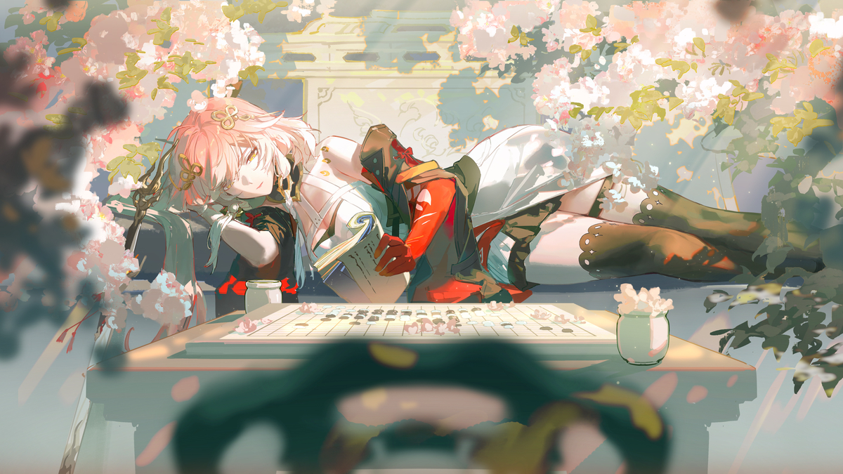 This is a pixiv picture whose title is 长离 落子.