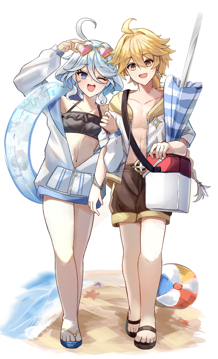 This is a pixiv picture whose title is Summer outing.