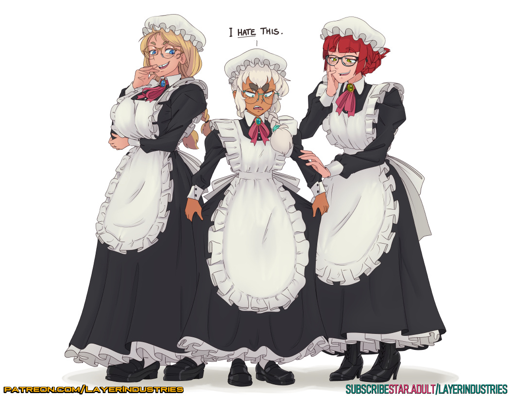 This is a pixiv picture whose title is Meido.