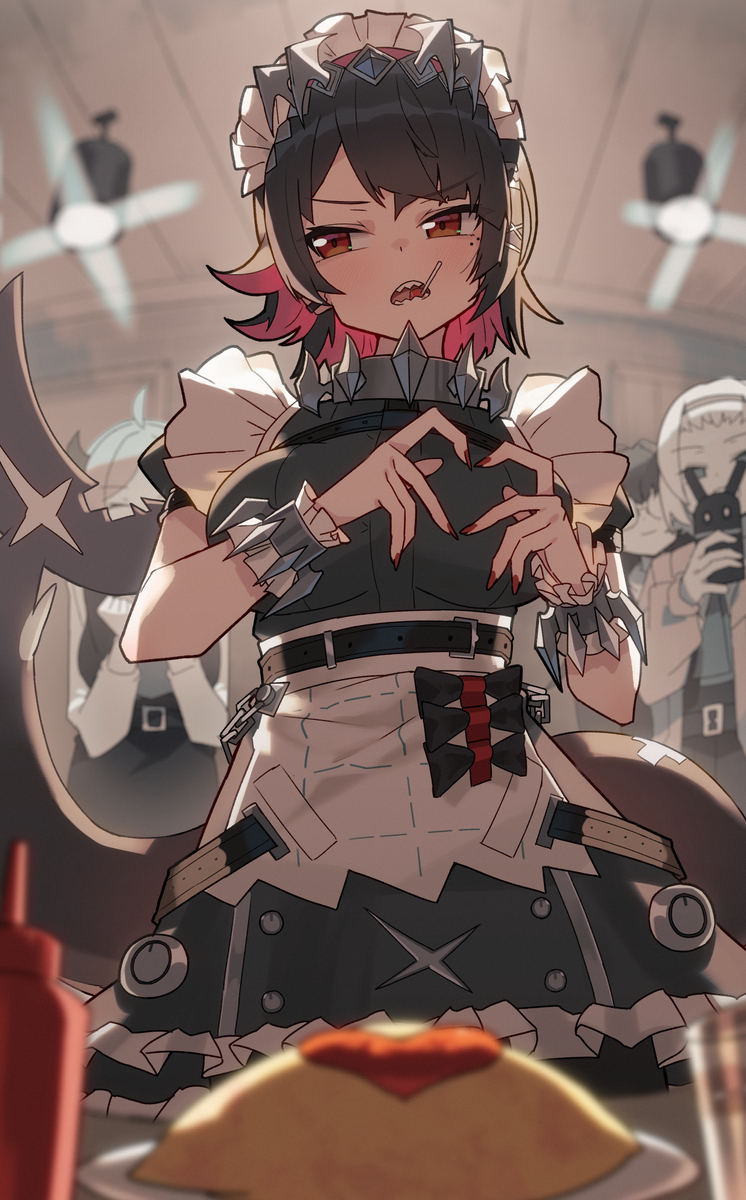 This is a pixiv picture whose title is お給仕中のエレン・ジョー.