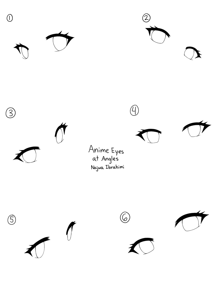 This is a pixiv picture whose title is Anime Eyes at Angles.