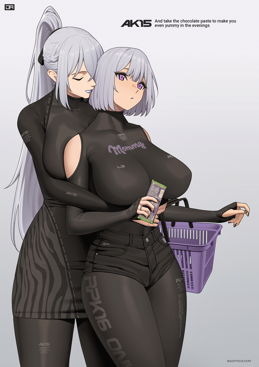 This is a pixiv picture whose title is AK-15 & RPK-16 IN STORE.