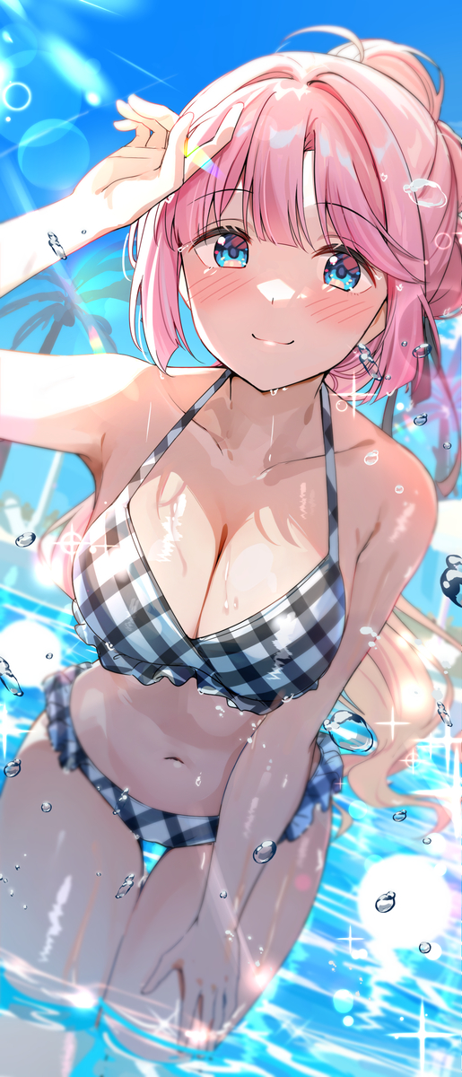 This is a pixiv picture whose title is 水着ひめっち.