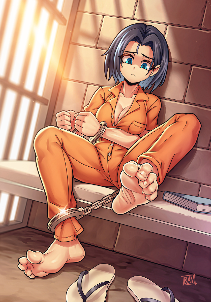 This is a pixiv picture whose title is Annoying chain [Commission].