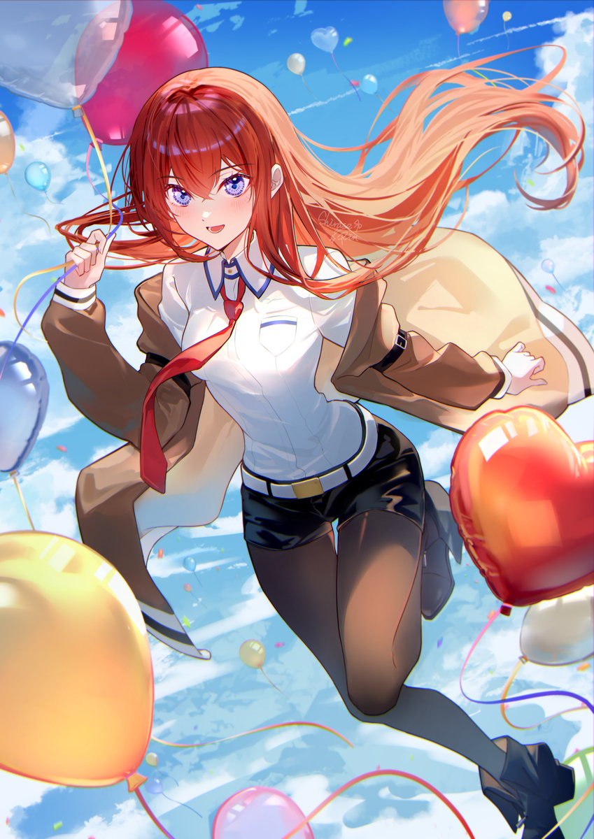 This is a pixiv picture whose title is 牧瀬紅莉栖生誕祭2024.