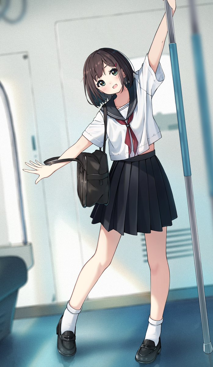 This is a pixiv picture whose title is 朝のあいさつ.
