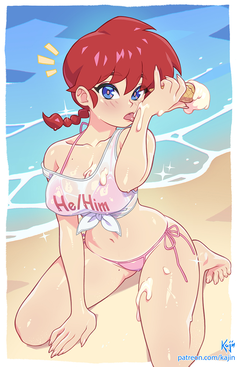 This is a pixiv picture whose title is Ranma's summer.