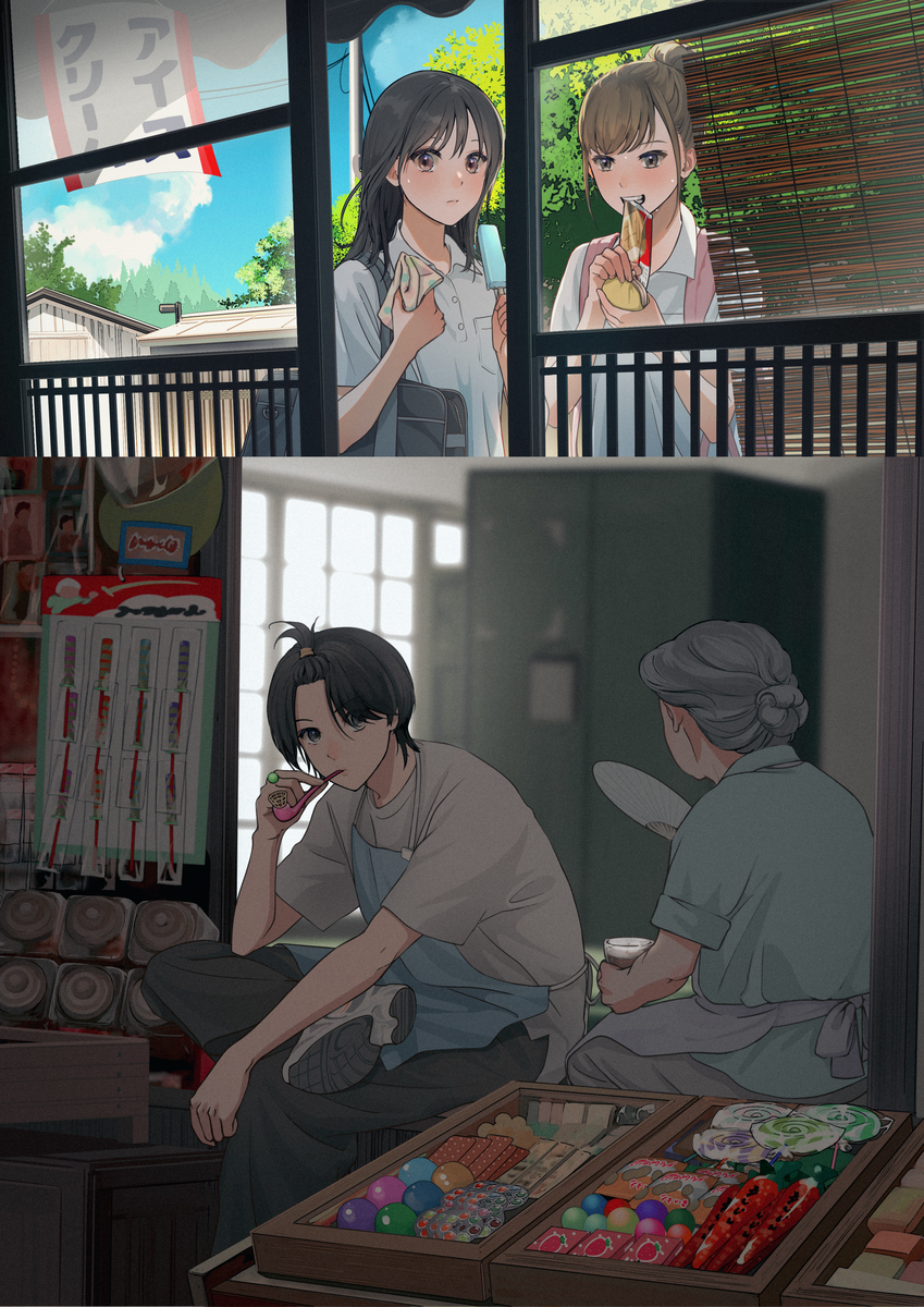 This is a pixiv picture whose title is 僕と君の夏が始まる.