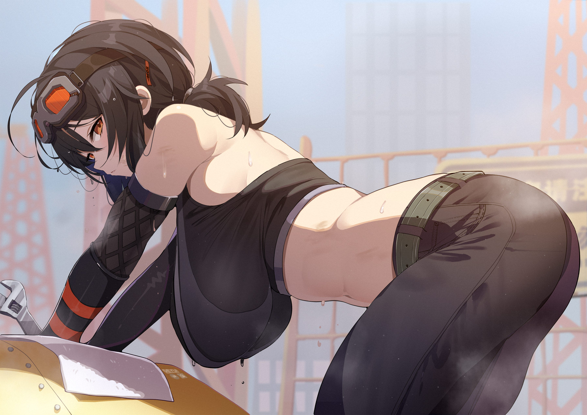 This is a pixiv picture whose title is Best part of construction work.