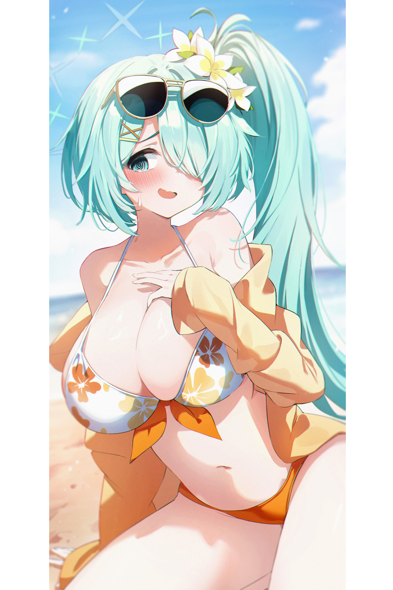 This is a pixiv picture whose title is ヒヨリ🏖.