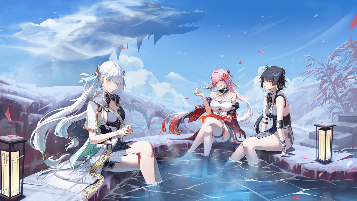 This is a pixiv picture whose title is Wuthering waves.