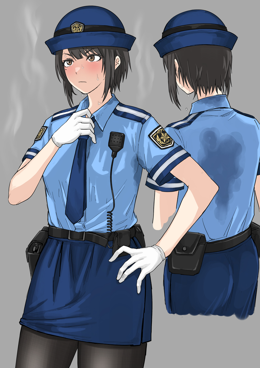 This is a pixiv picture whose title is 婦警さん.