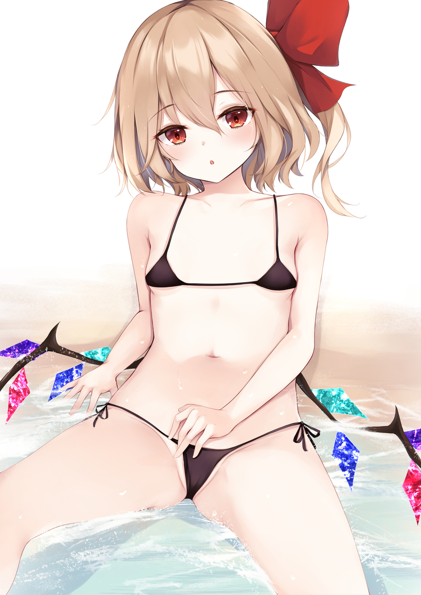 This is a pixiv picture whose title is 水着フラン。.