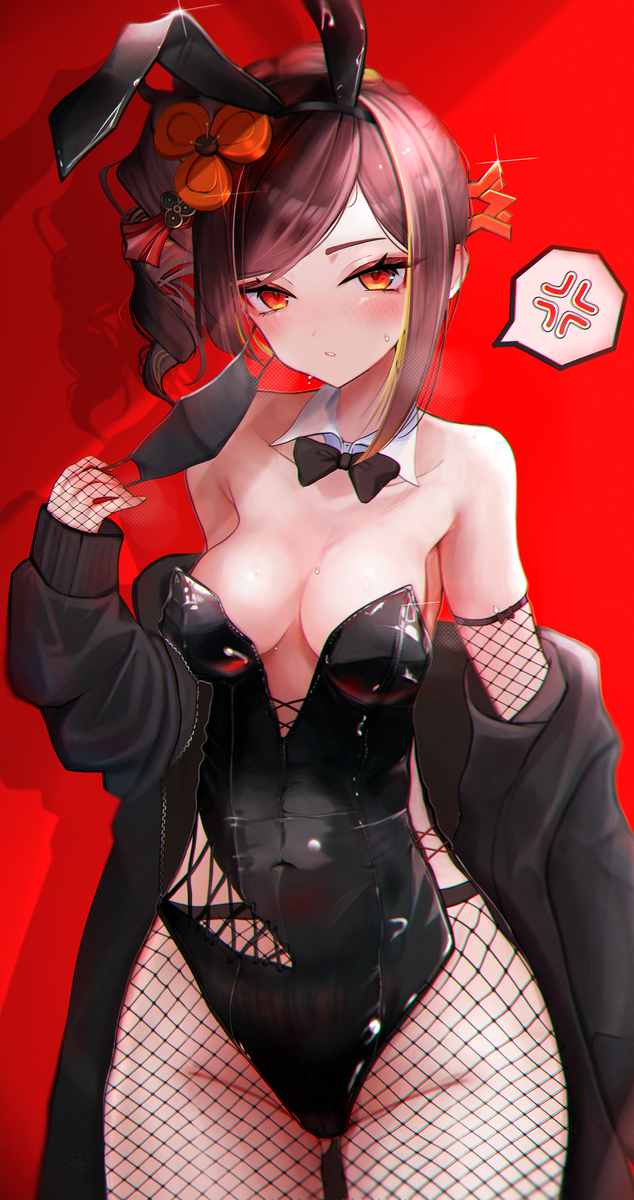 This is a pixiv picture whose title is バニー千織🥵.