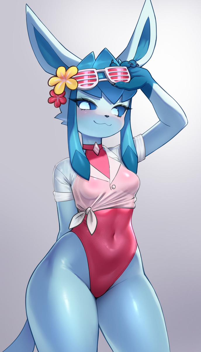 This is a pixiv picture whose title is chilling at the beach.