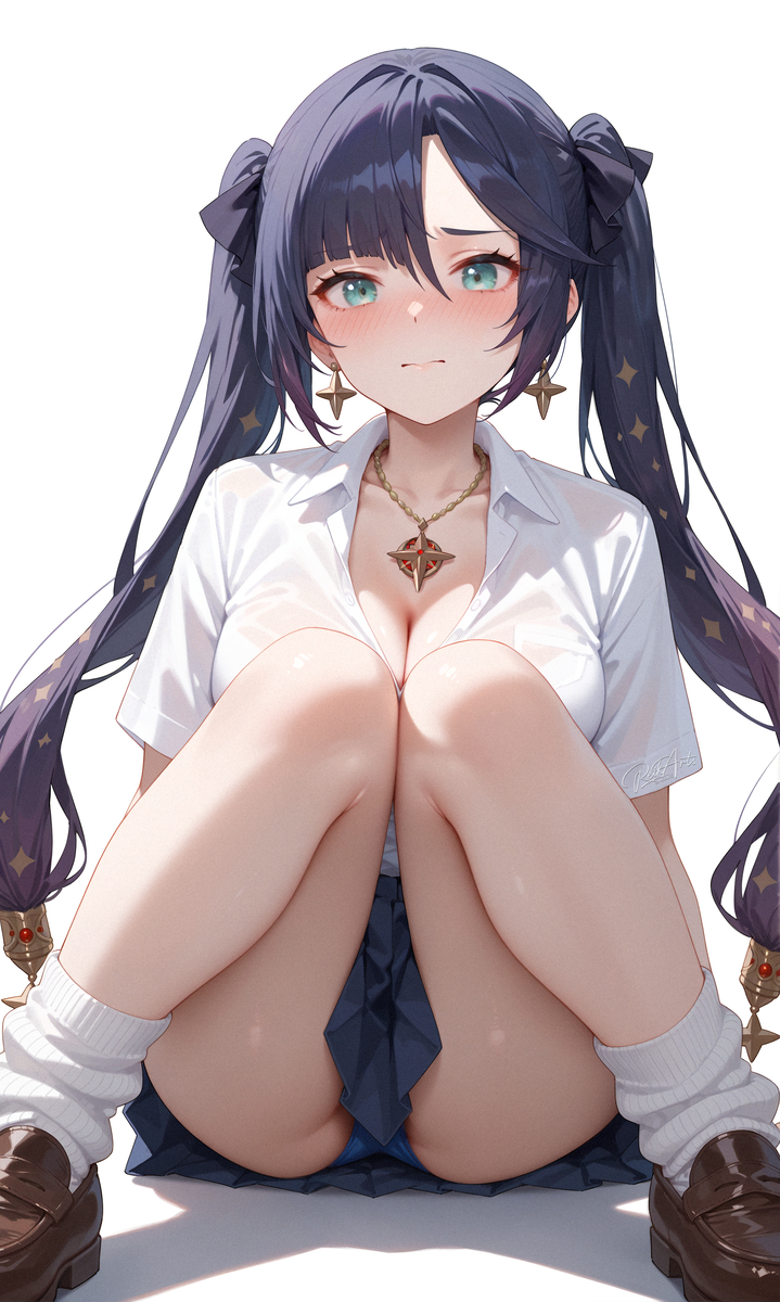 This is a pixiv picture whose title is Mona『Genshin Impact』.