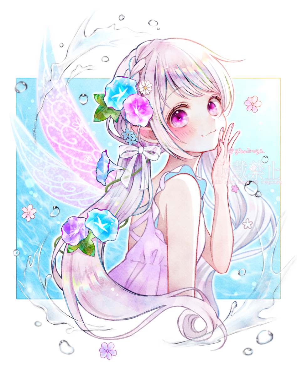 This is a pixiv picture whose title is 涼色.
