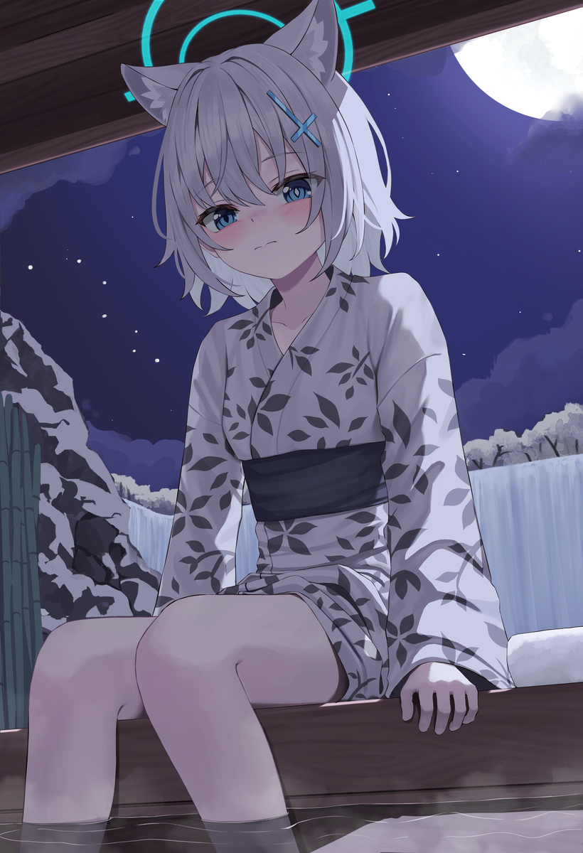 This is a pixiv picture whose title is チビシロコ.