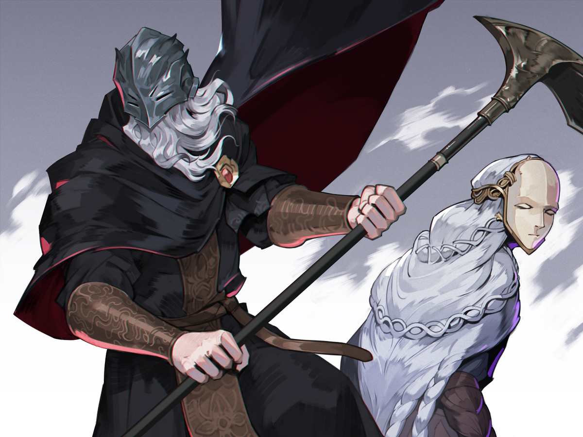 This is a pixiv picture whose title is 人々の王に.