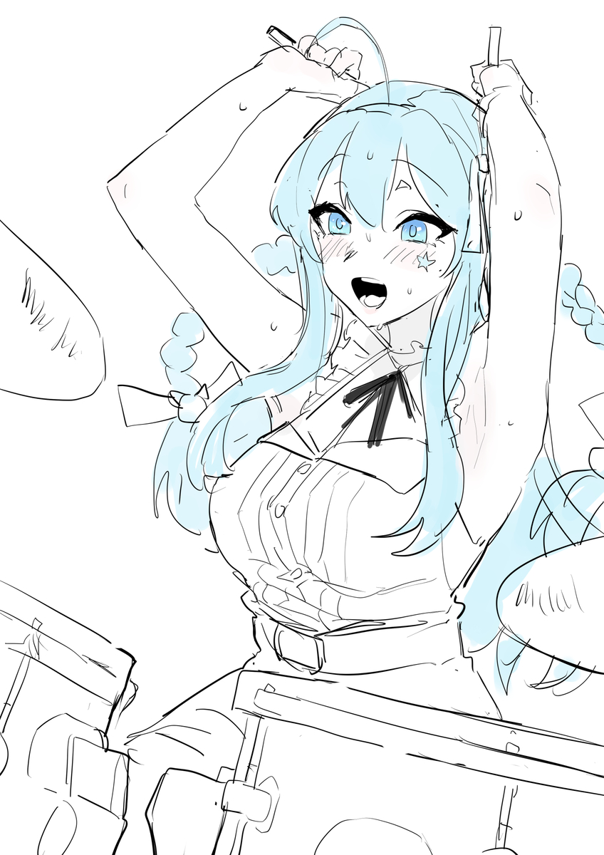 This is a pixiv picture whose title is 루미아 밴드 크라이.