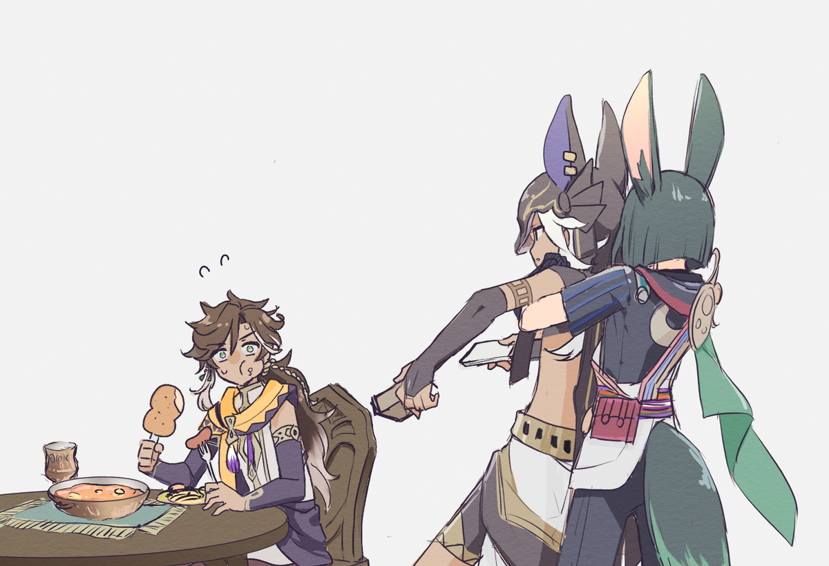 This is a pixiv picture whose title is ６月７月原神まとめ.