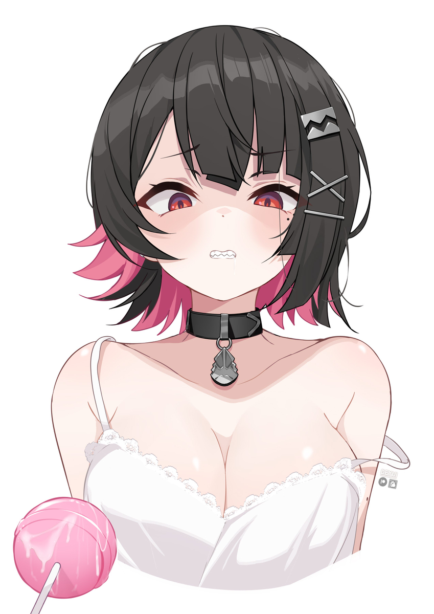 This is a pixiv picture whose title is Snack Thief 💢.