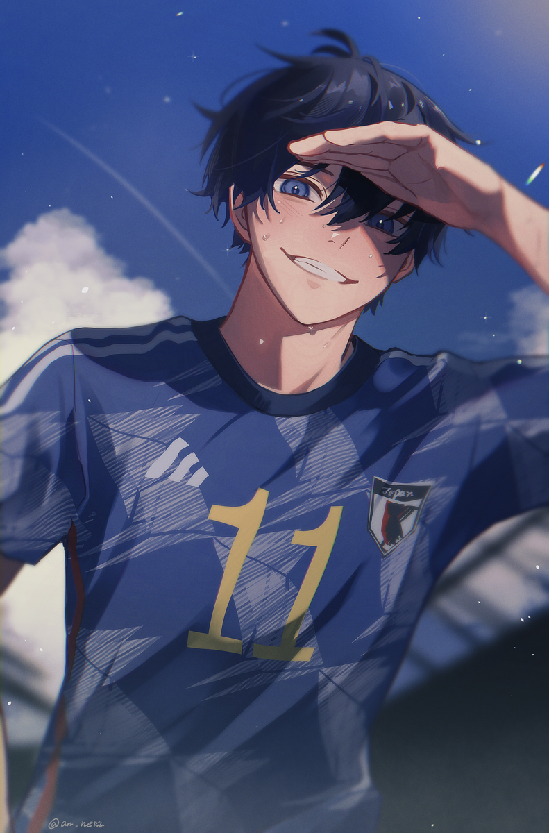 This is a pixiv picture whose title is プロif 潔世一.
