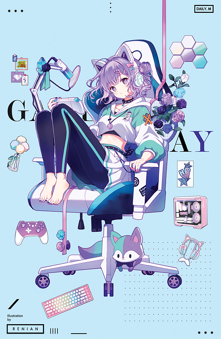 This is a pixiv picture whose title is Game Day.