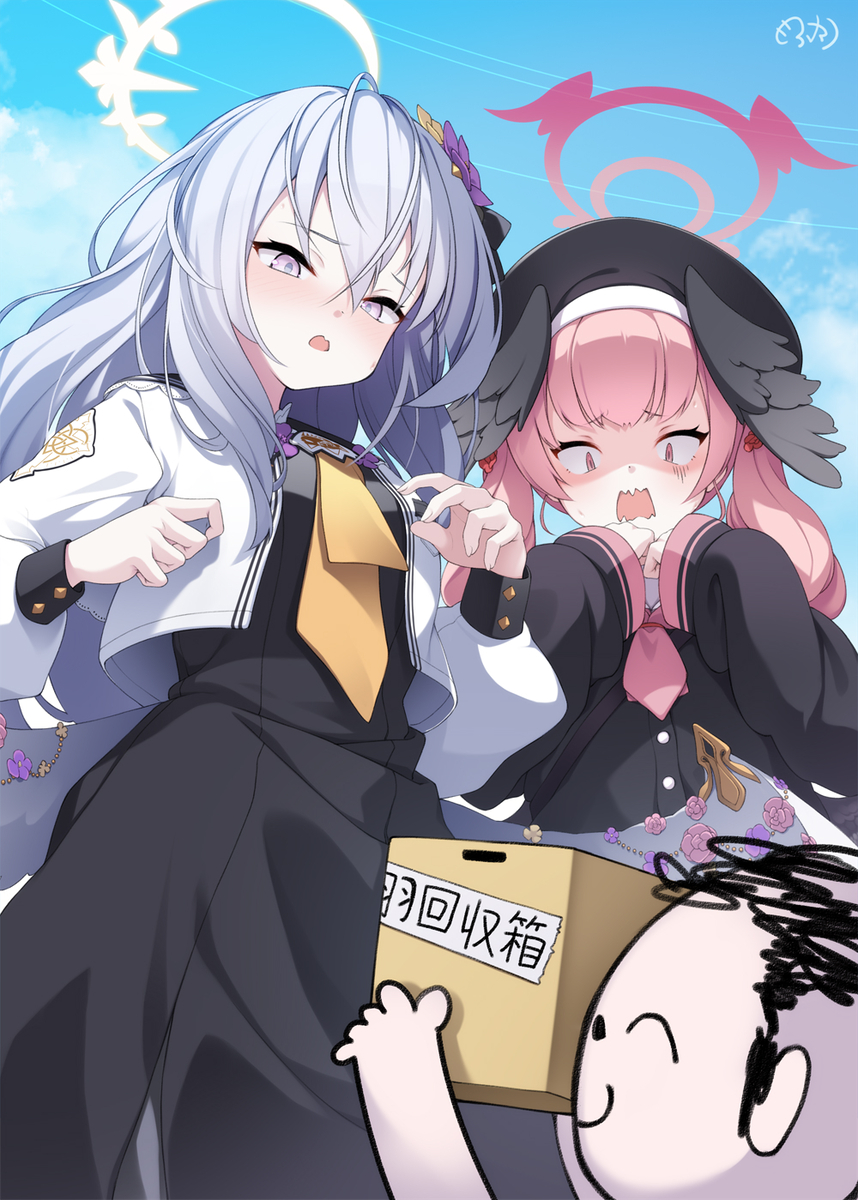 This is a pixiv picture whose title is 羽毛クッション作りたいから抜けた羽あったらちょうだい.
