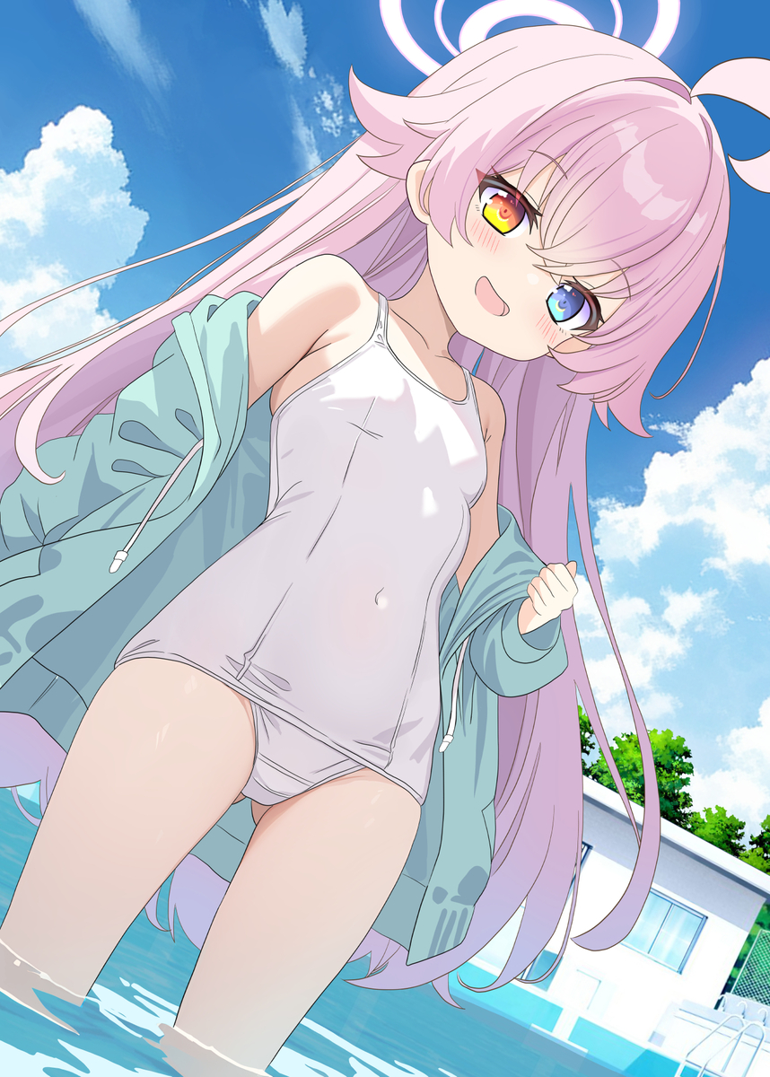 This is a pixiv picture whose title is 小鳥遊ホシノ（白スク）.