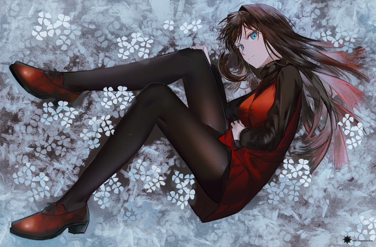 This is a pixiv picture whose title is 青子.