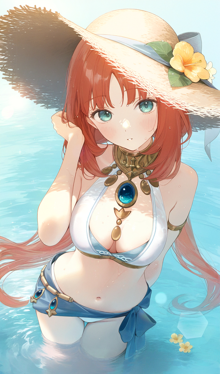 This is a pixiv picture whose title is 水着ニィロウ...